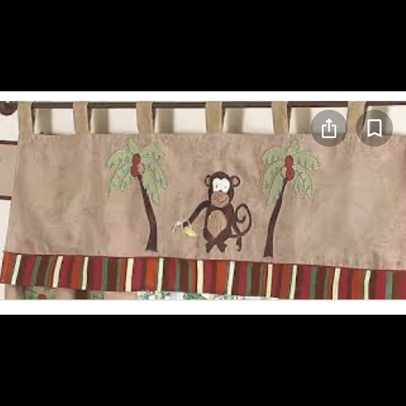 Monkey jungle curtain Vallance - Picture 2 of 2